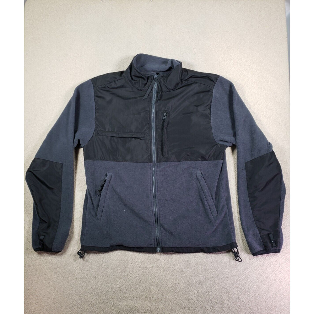 Works Ron Chereskin Sweater Mens Medium M Zip Pockets Fleece Full Zip‎ Polyester